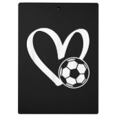Fußball-Herz Klemmbrett (Rückseite)