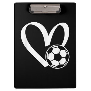 Fußball-Herz Klemmbrett
