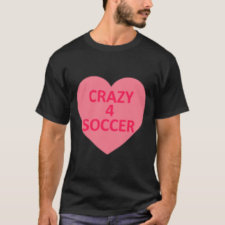 Fußball - Herz Liebe Valentinstag Personalisiert C T-Shirt
