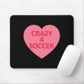 Fußball - Herz Liebe Valentinstag Personalisierte Mousepad (Mit Mouse)