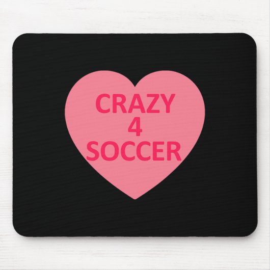 Fußball - Herz Liebe Valentinstag Personalisierte Mousepad (Vorne)