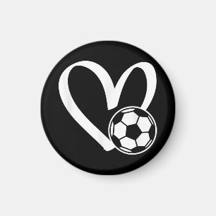 Fußball-Herz Magnet