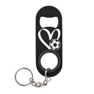 Fußball-Herz Mini Flaschenöffner