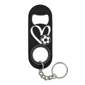 Fußball-Herz Mini Flaschenöffner (Rückseite)