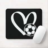 Fußball-Herz Mousepad (Mit Mouse)