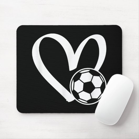 Fußball-Herz Mousepad (Mit Mouse)