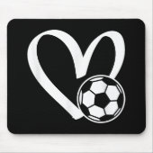 Fußball-Herz Mousepad (Vorne)