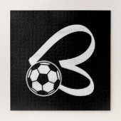 Fußball Herz Puzzle (Horizontal)