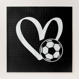 Fußball-Herz Puzzle