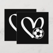 Fußball-Herz Save The Date (Vorne/Hinten)