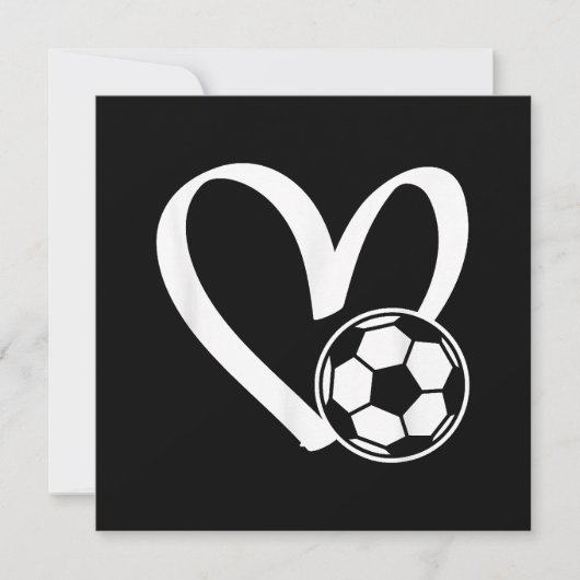 Fußball-Herz Save The Date (Vorderseite)