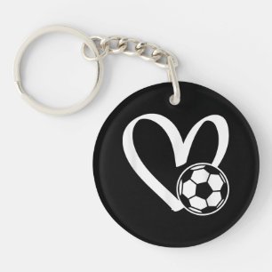 Fußball-Herz Schlüsselanhänger