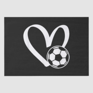 Fußball-Herz Seidenpapier