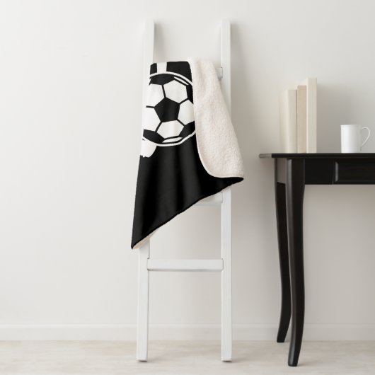 Fußball-Herz Sherpadecke (Beispiel)