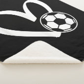 Fußball-Herz Sherpadecke (3/4)