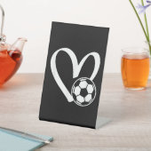 Fußball-Herz Sockelschild (In SItu)