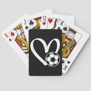 Fußball-Herz Spielkarten
