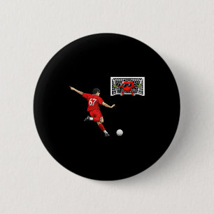 Fußball Herz Torwart 67 Lustiges Valentinstag Humo Button