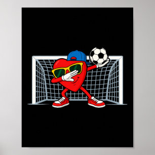 Fußball Herz Torwart Fußll Liebhaber Jungen Valent Poster