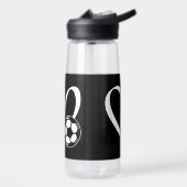 Fußball-Herz Trinkflasche (Links)