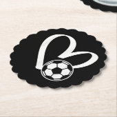 Fußball-Herz Untersetzer (angewinkelt)