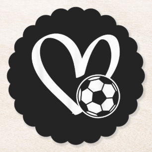 Fußball-Herz Untersetzer