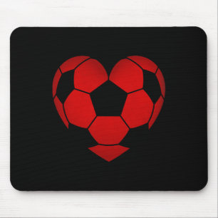 Fußball Herz Valentinstag für Jungen Mädchen Kinde Mousepad