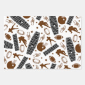 Fußball Herzlichen Glückwunsch Wrapping Paper Shee Geschenkpapier Set (Vorderseite)