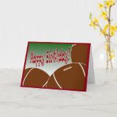 Fußball - Herzlichen Glückwunsch zum Geburtstag vo Karte (Gelbe Blume)