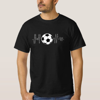 Fußball-Herzschlag, Fußballball-Herzschlag T-Shirt