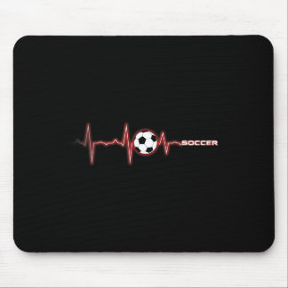 Fußball Herzschlag-Shirt - Fußball Byll Herzschlag Mousepad