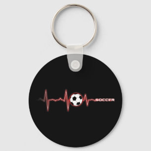 Fußball Herzschlag-Shirt - Fußball Ll Herzschlag Schlüsselanhänger