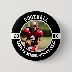 Fußball High School Senior Night Button
