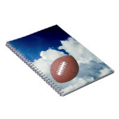 Fußball, Himmel, Wolken Notizblock (Rechte Seite)