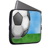 Fußball-Hintergrund Laptopschutzhülle (Vorne Rechts)