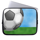 Fußball-Hintergrund Laptopschutzhülle (Vorderseite)