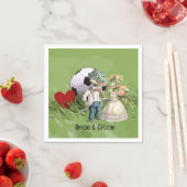 Fußball Hochzeit Thema Serviette (Beispiel)