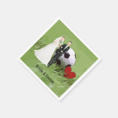 Fußball Hochzeit Thema Serviette (Ecke)