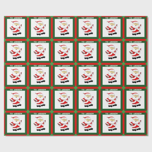 Fußball-Holiday-Geschenk Geschenkpapier (Flach)