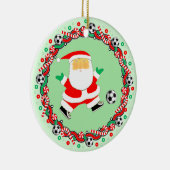 Fußball-Holiday-Geschenk Keramik Ornament (Rechts)