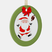 Fußball-Holiday-Geschenk Keramik Ornament (Rechts)