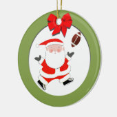 Fußball-Holiday-Geschenk Keramik Ornament (Links)