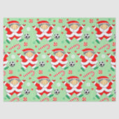 Fußball-Holiday-Geschenk Seidenpapier (Vorderseite)