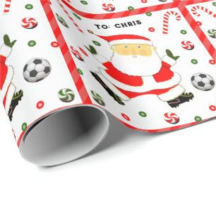 Fußball-Holiday-Geschenkpapier Geschenkpapier