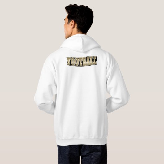 Fußball Hoodie (Schwarz voll)
