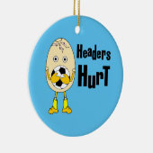Fußball-Hörer Hurt Keramik Ornament (Rechts)
