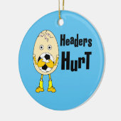 Fußball-Hörer Hurt Keramik Ornament (Links)