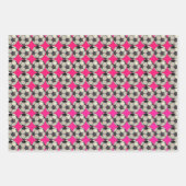 Fußball / Hot Pink Geschenkpapier Set (Vorderseite)