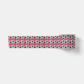 Fußball / Hot Pink Satinband (Vorderseite)
