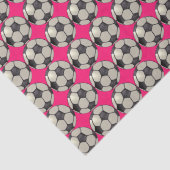 Fußball / Hot Pink Seidenpapier (Detail)